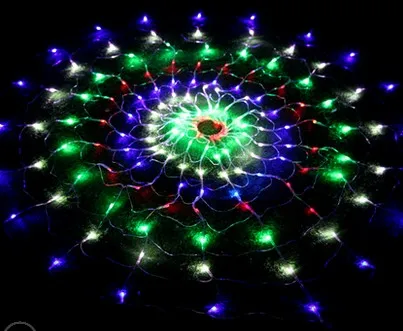 Peri Kapalı Açık Renkli 120 LED Net Işık Noel Partisi AB İNGILTERE ABD AU Fiş 1.2m