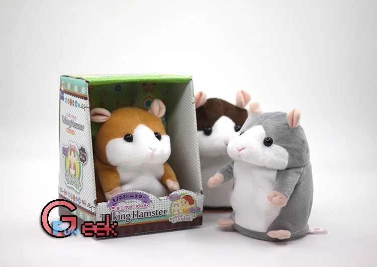 Hamster Soft Plush Toy Talk Sound Record Repeat Gevulde verjaardag voor kinderen Kinderen verkopen Japan