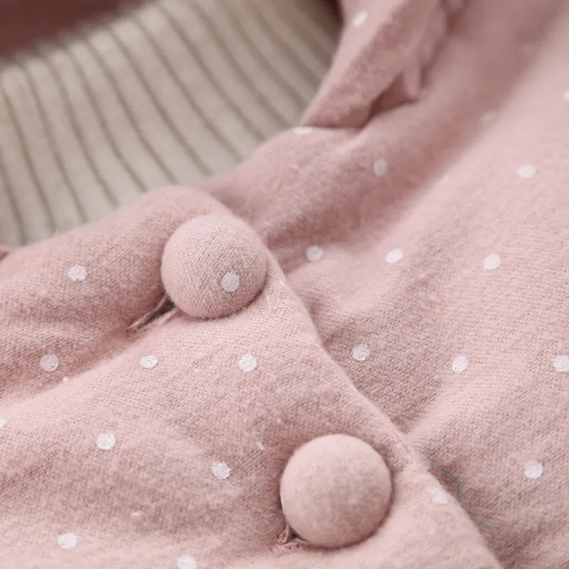 Manteau d'hiver à capuche rose pour bébé, vêtements chauds pour jumeaux, manteau pour tout-petits filles, veste d'hiver pour bébé de 6 à 36 mois