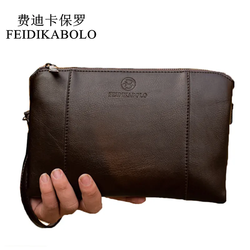 Plånböcker pu läder manlig handväska affärs cluth män långa plånbok affärsmän praktisk väska carteira maskulina12711