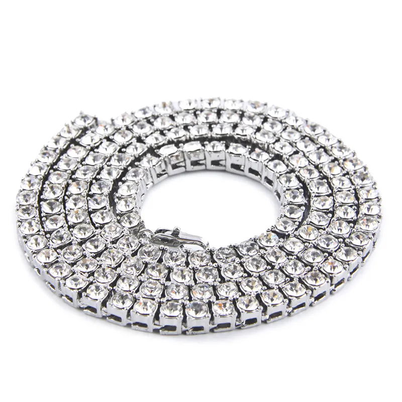 Bransoleta tenisowa dhinestone w stylu hip-hopu symulowane diamentowe bransoletki Bling Bling Biżuter Prezenta