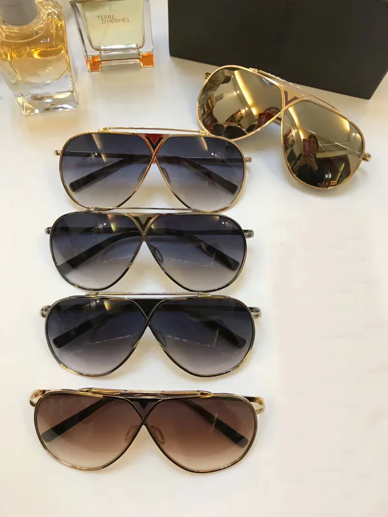 Прохладные большие солнцезащитные очки Pilot Polit, золотисто-серые дизайнерские солнцезащитные очки унисекс, новые с коробкой 285b