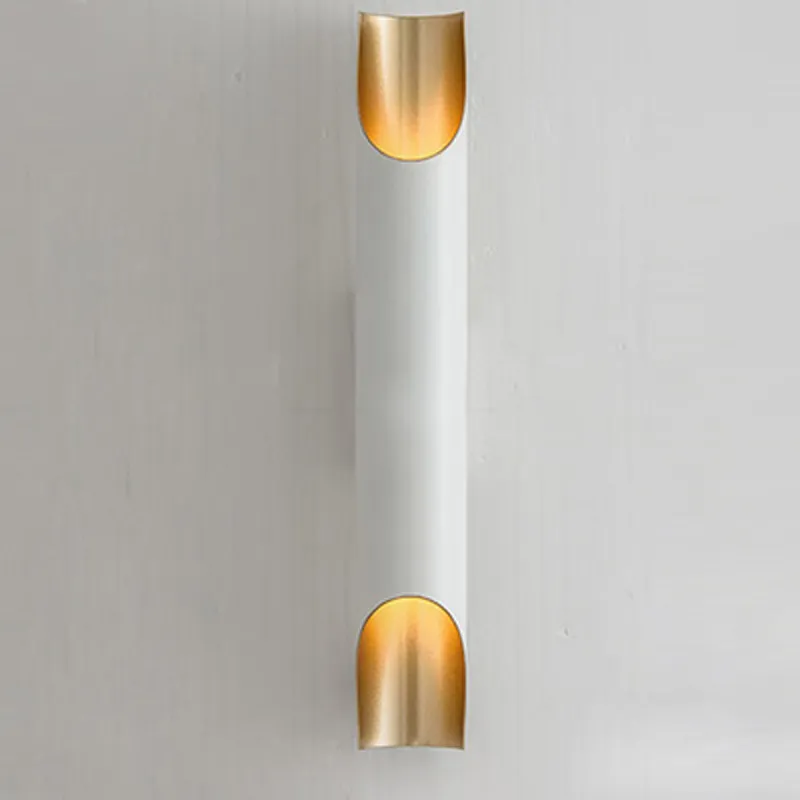 Pijp Wandlampen Moderne Badkamer Buis Wandlamp Woonkamer Slaapkamer Wit Zwart Goud Kunst LED Blaker Lighting331w