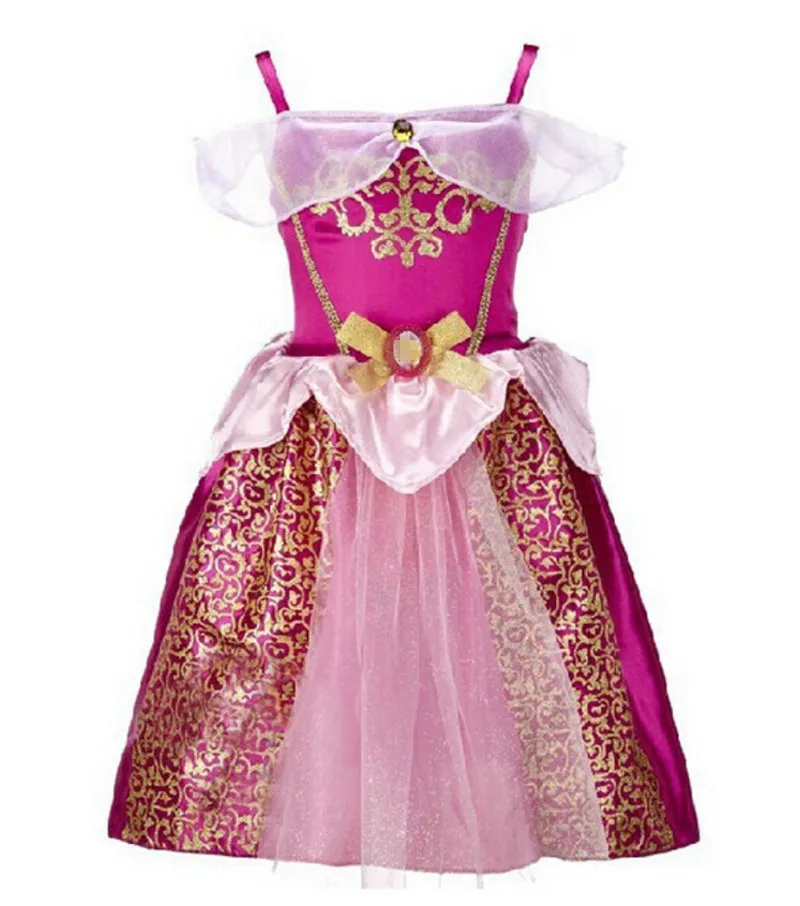 Nieuwe Baby Meisjes Jurken Kinderen Meisje Prinses Jurken Trouwjurk Kinderen Verjaardagsfeestje Halloween Cosplay Kostuum Kledingkleding 9 Kleur