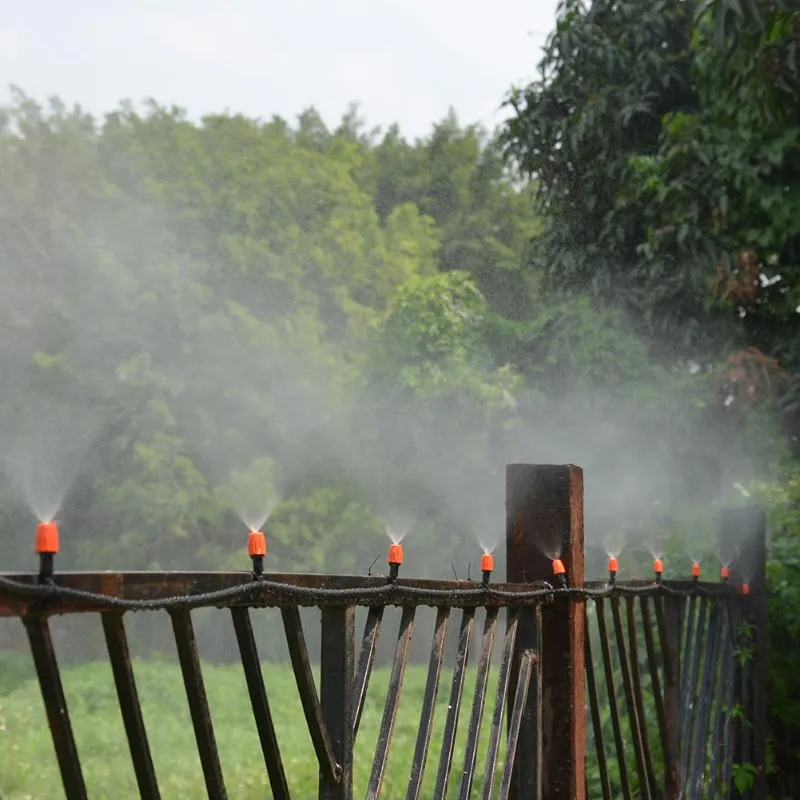 10m 10 st sprinkler utomhus trädgård diming kylsystem dimma munstycke sprinkler vattensatser system2373