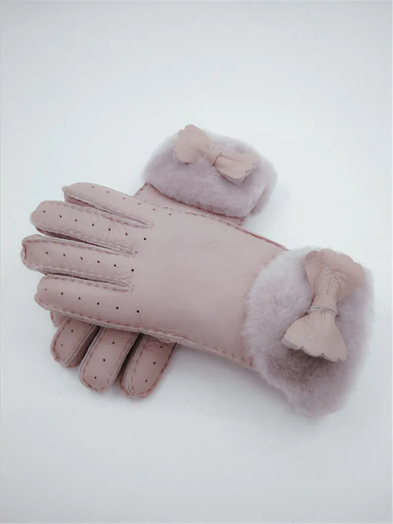 - Hiver Femmes Papillon Accessoires Gants Chauds Gants En Laine Gants Chauds Femmes Gants En Cuir Garantie263z