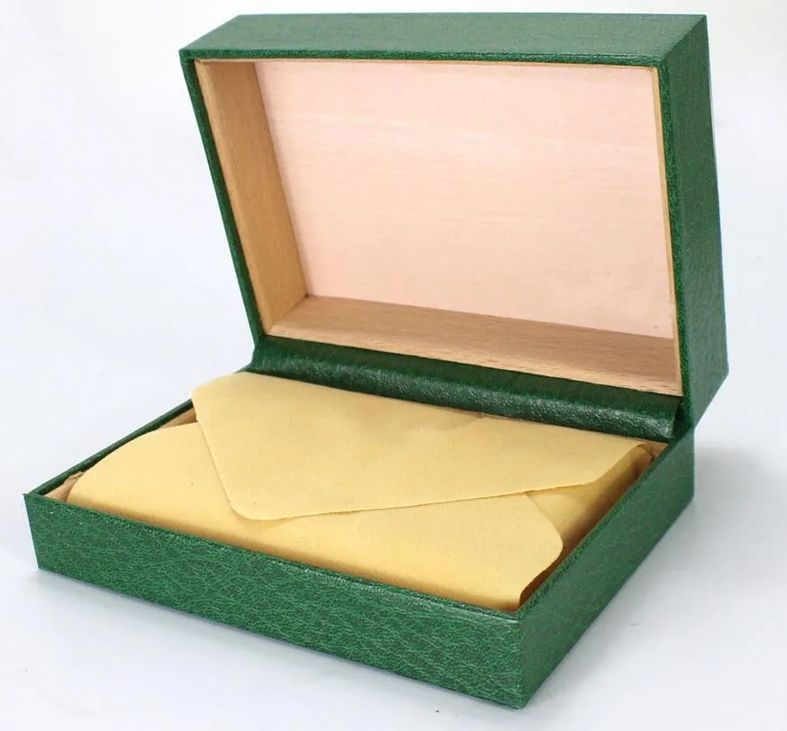 2020 novo fornecedor de fábrica lux ury verde com caixa original caixa de relógio de madeira papéis cartão carteira boxescases caixa de relógio de pulso roles231q
