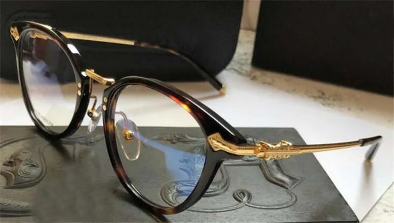 Novo popular retro homens óculos ópticos FANX estilo punk designer retro moldura quadrada com caixa de couro lente HD qualidade superior 282x