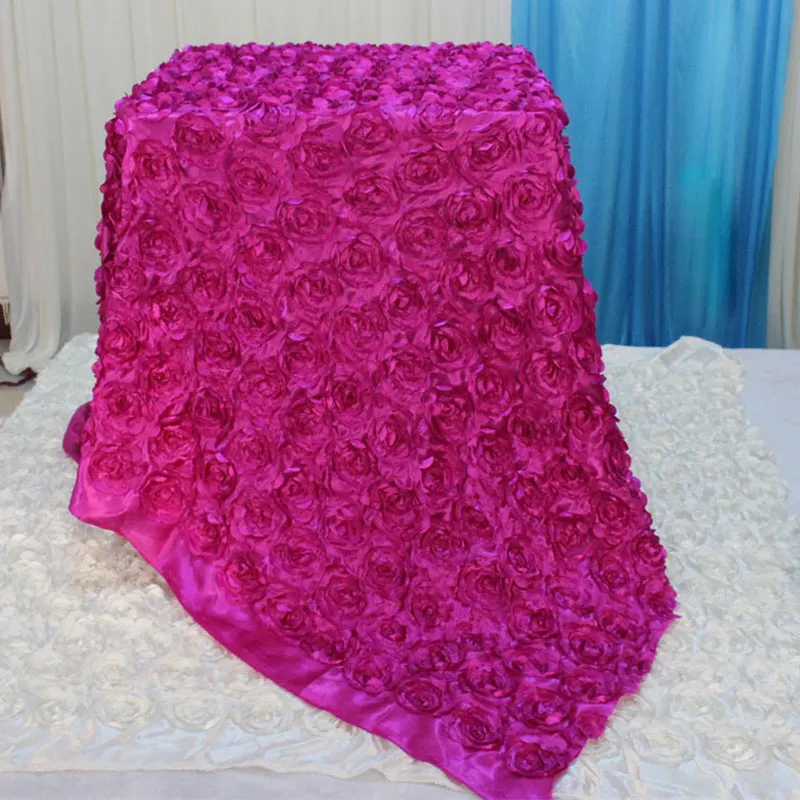 140cmx10metro moda cetim 3d rosa flor casamento corredor decoração casamento tapete cortina decoração para casa 257p