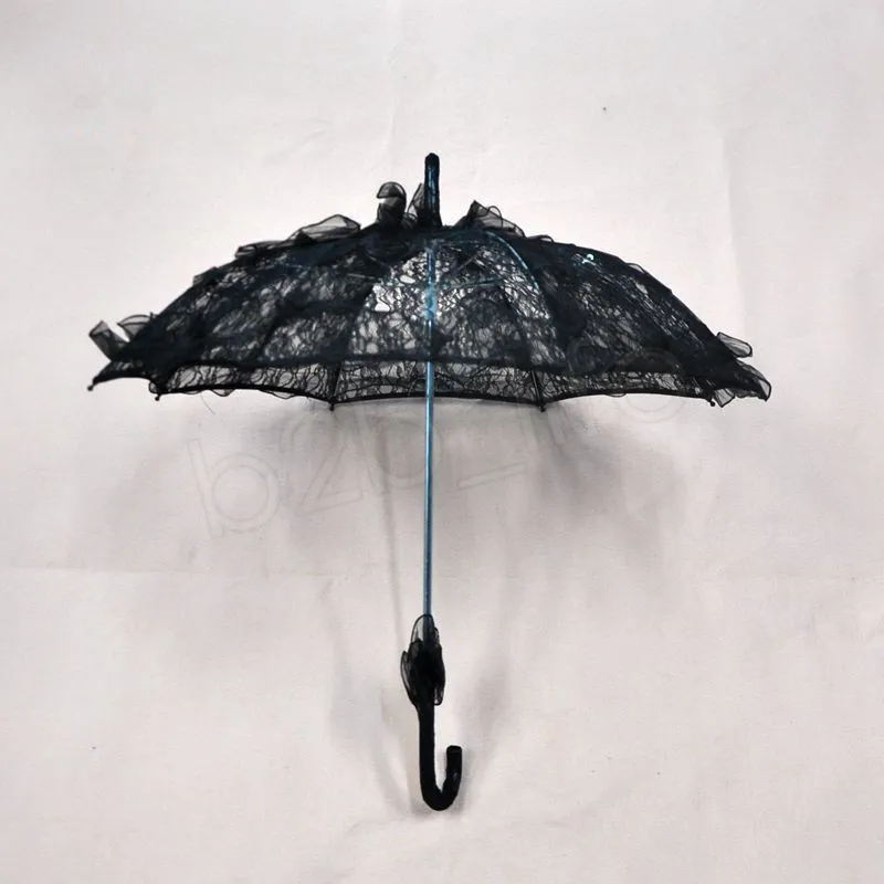 Brudspetsparaply Elegant Wedding Parasol Lace Craft Paraply 5680 cm för showfestdekoration Po Props Paraplyer 6652399