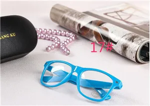 Sunglasses Unisex sunglasses Rivet Sunglasses Retro Color Unisex Punk Geek Style Clear Lens Glasses TO593