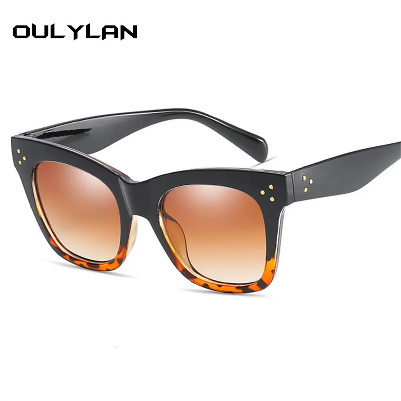 Oulylan classique yeux de chat lunettes de soleil femmes Vintage surdimensionné dégradé lunettes de soleil nuances femme UV400 Sunglass2163