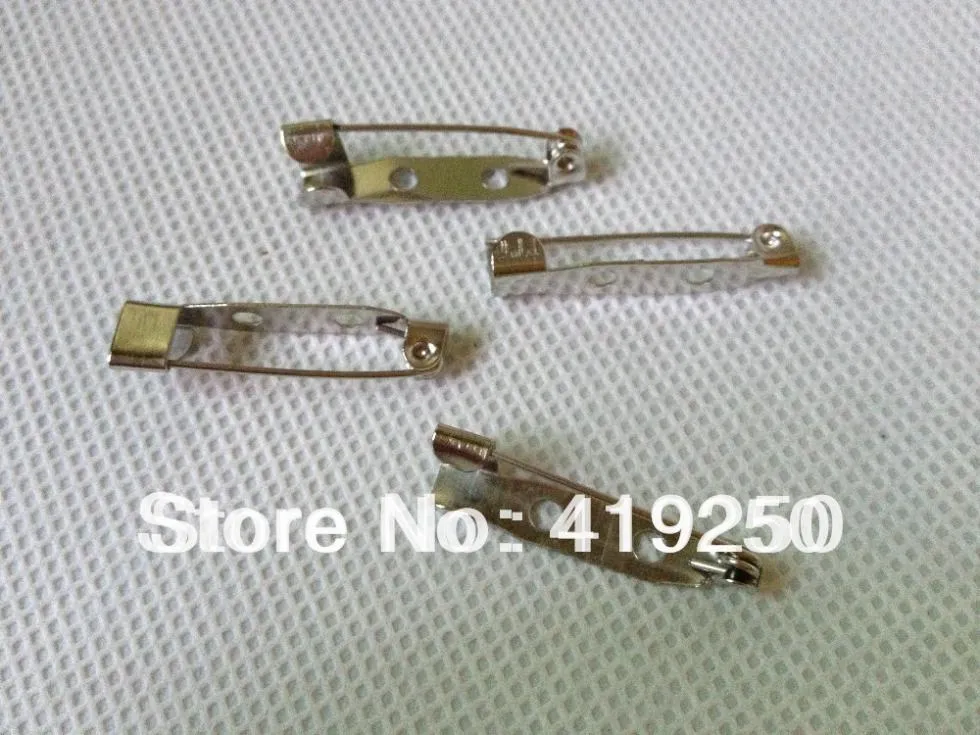 1000 stks 2 cm Veiligheidsslot Terug bar Pin DIY broche basis Broche Terug Basis Met Veiligheidsspeld gebruik voor brooch252M