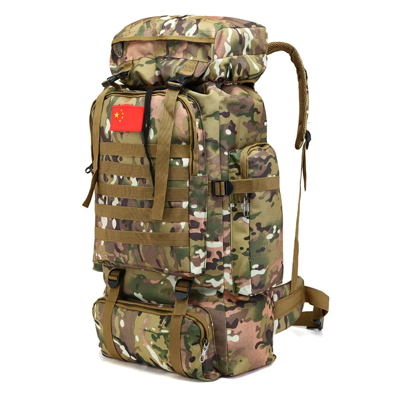 Ryggsäckar ryggsäck ryggsäck sport camping vandring kamouflage molle axel camo vattentät väska taktisk mens stor kapacitet vattenp3173