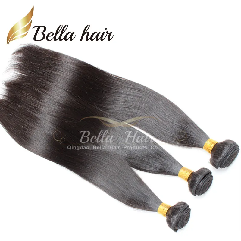 Bella Hair Unprocessed Brazilian Hair Weft Natural Color Grade 9A Straight Weaves Julienchina