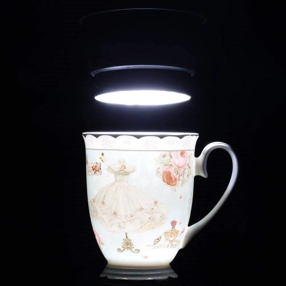 Чайная чашка с крышкой и ложкой, набор Royal Fine Bone China, кофейная кружка, 11 унций, светло-голубые чайные чашки, подарок для женщин, подарочная коробка для мамы 275O