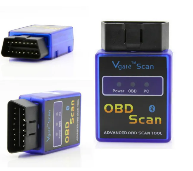 Originale Vgate Mini ELM 327 Bluetooth versione 1.5 OBD Scan Elm327 BT PC PDA Mobile Leggi i codici diagnostici