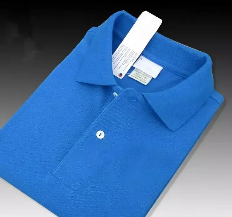2024 Летние мужские рубашки поло с коротким рукавом из крокодиловой вышивки, хлопок, приталенный крой, повседневная деловая мужская брендовая классическая футболка, размер S-6Xl, темно-синий 1123