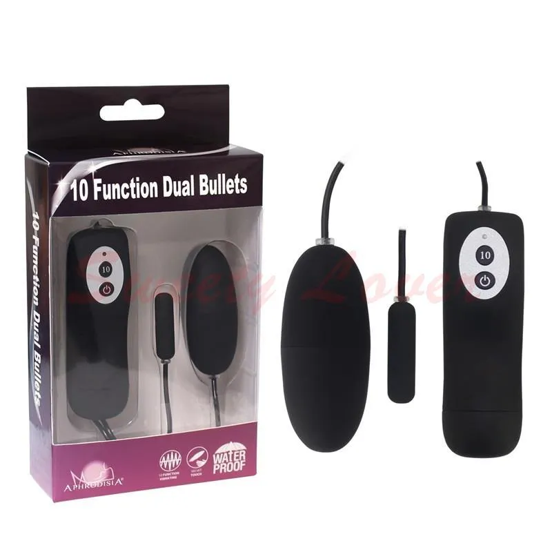 10 Funktion Vibration Wasserdicht Dual Bullets Vibratoren für Frauen Anal Penis Harnröhrenstimulation Mini Vibrator Männer Sex Produkte D18111402