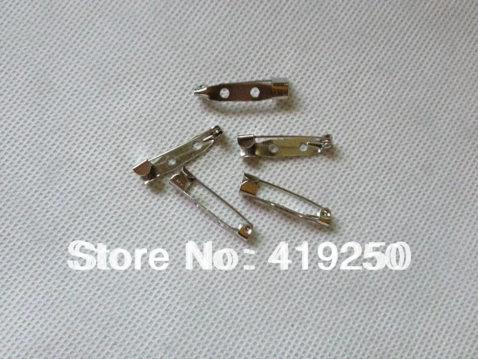 1000 stks 2 cm Veiligheidsslot Terug bar Pin DIY broche basis Broche Terug Basis Met Veiligheidsspeld gebruik voor brooch252M