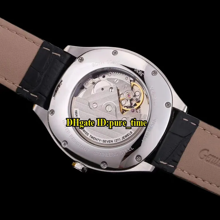 Tani nowy 40 mm data de data WSNM0004 azjatycka 1731 Automatyczne białe męskie zegarek srebrny stalowy pasek skórzany pasek wysokiej jakości Wat255B