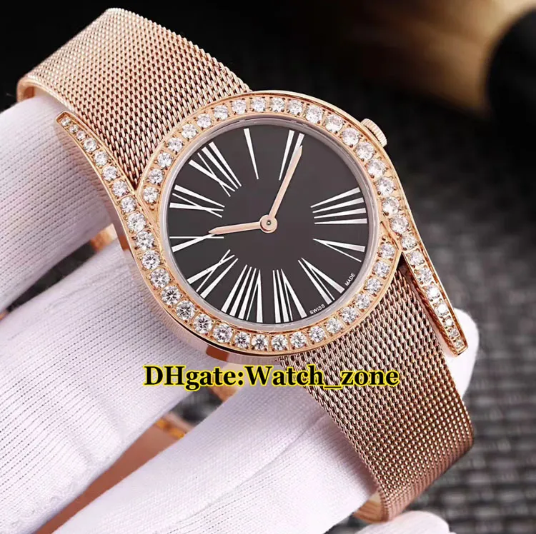 Limelight Gala 32 мм G0A41212 Швейцарские кварцевые женские часы с белым циферблатом и бриллиантовым безелем Сапфировое стекло Серебристый стальной сетчатый ремешок Lady New Wat279D