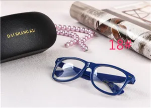 Sunglasses Unisex sunglasses Rivet Sunglasses Retro Color Unisex Punk Geek Style Clear Lens Glasses TO593