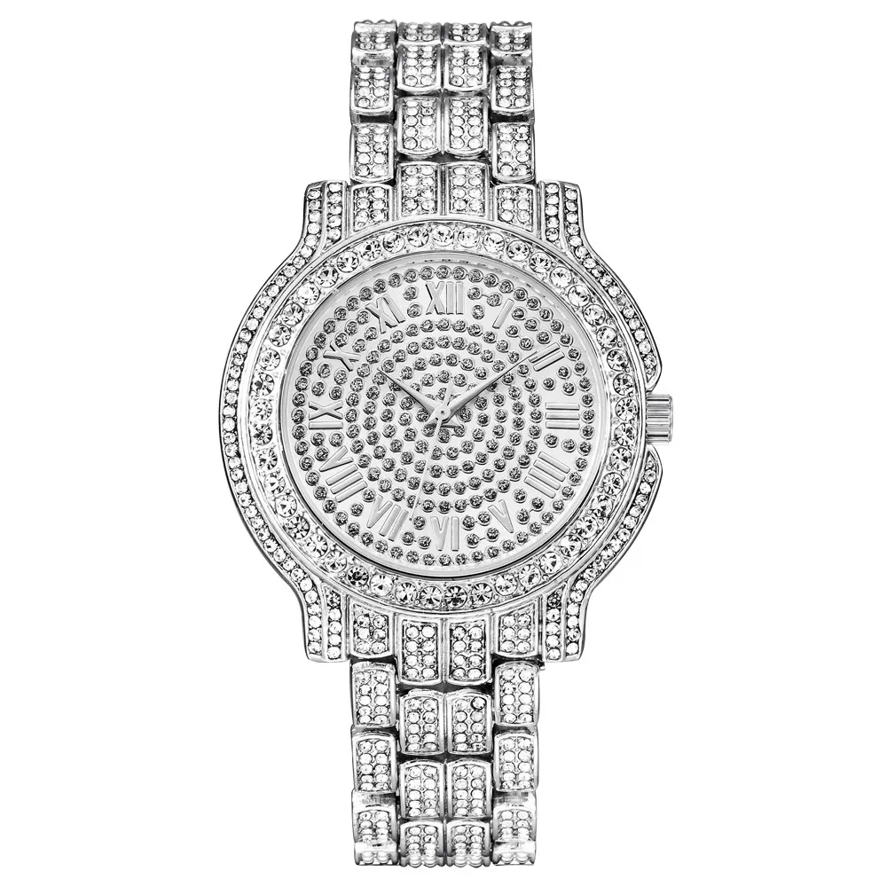 Heren Horloges Top Vrouwen Jurk Horloge Strass Keramische Kristal Quartz Horloges Vrouw Man Klok 2018 relogio masculino270W