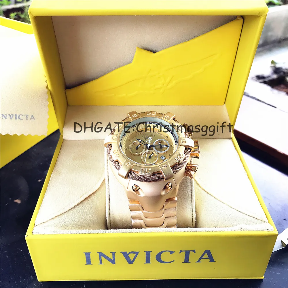 5 DZ Nouvelle montre de mode Men Skull Design Top Top Brand Luxury Golden en acier inoxydable Sweleton Man Quartz Wrist Watch247o