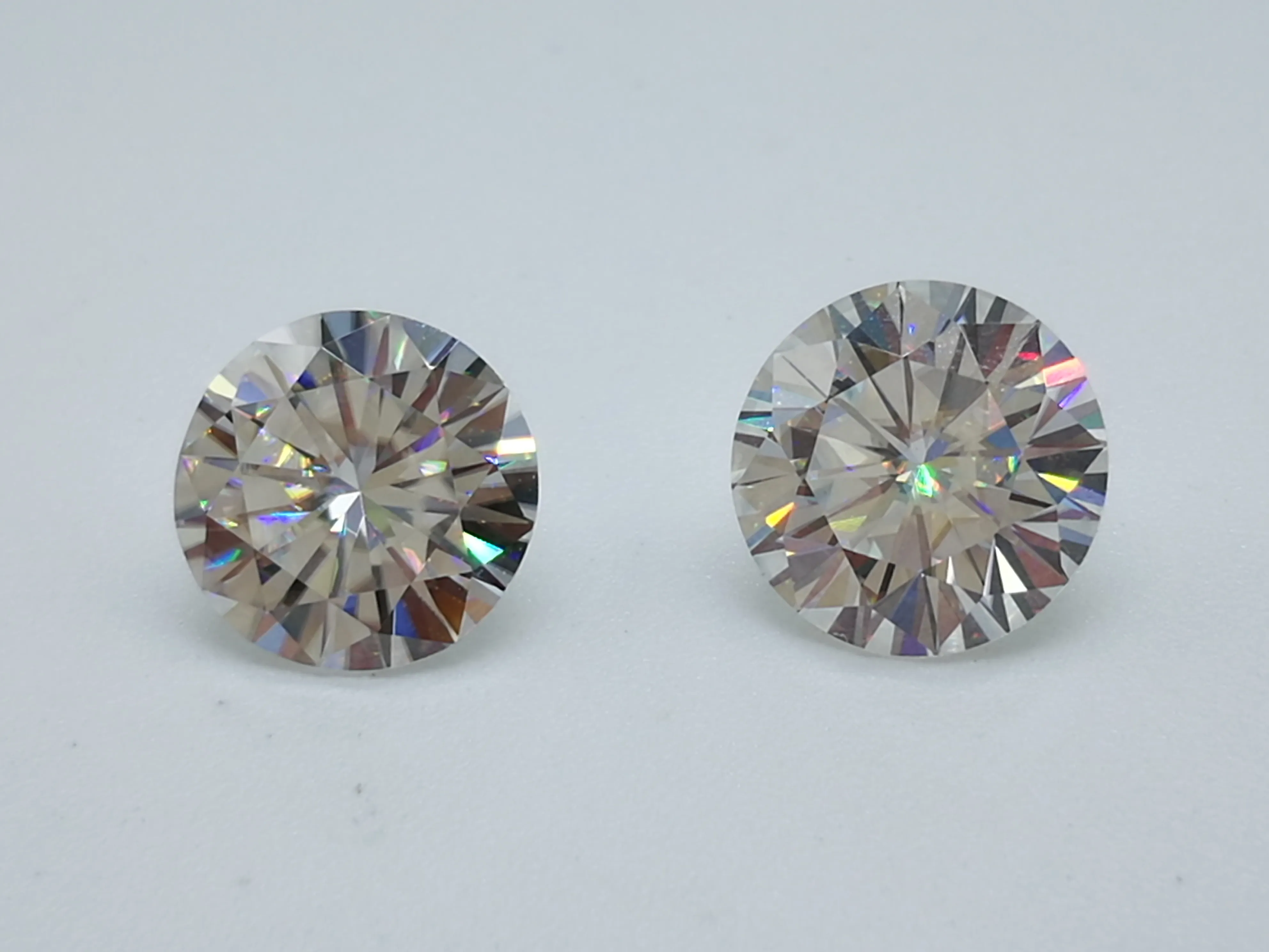 0 1ct-8 0ct3 0mm-13 0mm g h color vvs clarity круглый блестящий синтетический сертифицированный алмаз