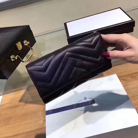 NUEVA LLEGA Fashion Women Wallet Purse Mini Bolsas Bags de 19 cm Exótica de billetera con recibo de caja 224i