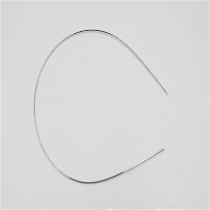 100 pçs 1 2mm bandana de aço inoxidável usar as contas faixa de cabelo base ajuste sem dentes diy acessórios de cabelo 275v