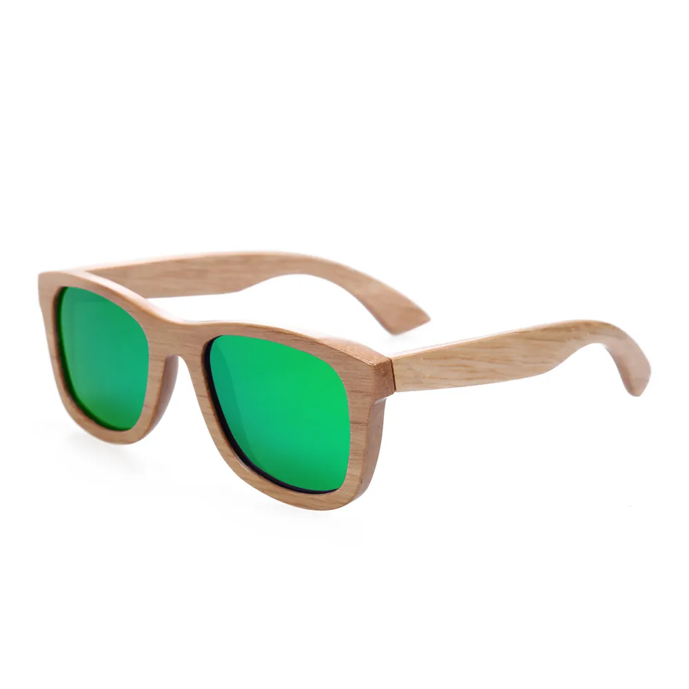 Деревянные солнцезащитные очки, мужские бамбуковые солнцезащитные очки, женские брендовые дизайнерские спортивные очки, золотые зеркальные солнцезащитные очки, оттенки lunette oculo194M