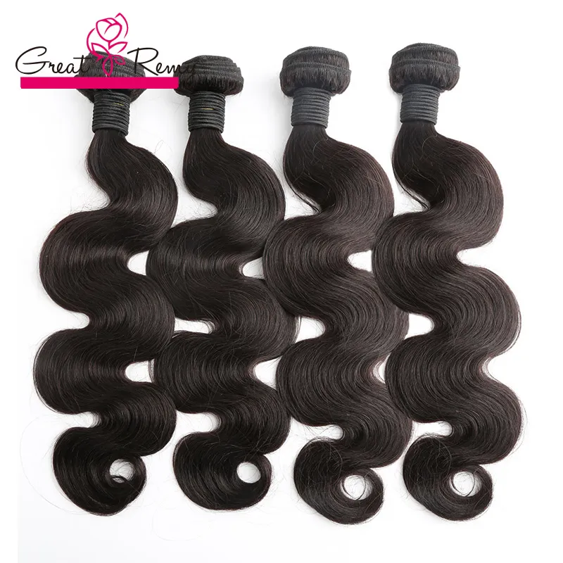Human Hair Bundles Deal SALE Natural Black Straight Body Wave Deep Curly Hair Weave 8-34inch Virgin Weft Extensions Greatremy Wholesale