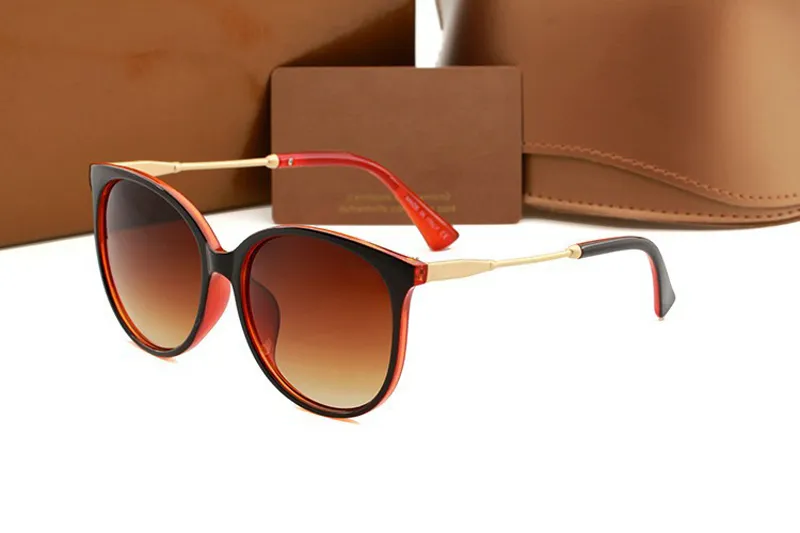1719 Designer Sunglasses Brand Glasses Metal Farme Fashion Ladies Sun Glasses with Case and Box oculos de sol for Women