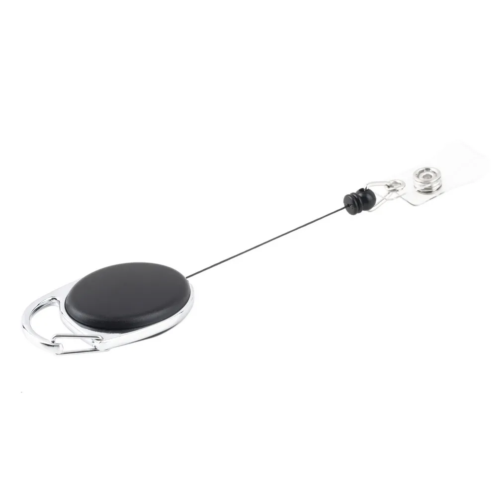 Mode Retractable Pull Schlüsselanhänger Kette Reel ID Lanyard Namensschild Karte Ausweishalter Reel Recoil Gürtel Schlüsselclip Klassischer Schlüsselbund278D