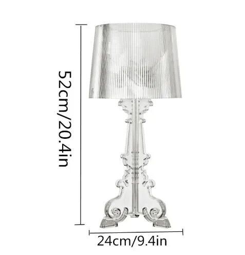 Tischlampe LED Bettlampe Schlafzimmer Wohnzimmer Acryl Schreibtischlampe Nachttischlampe Schirm Tischleuchte Nachtlese Home Abajur Lamparas De249T