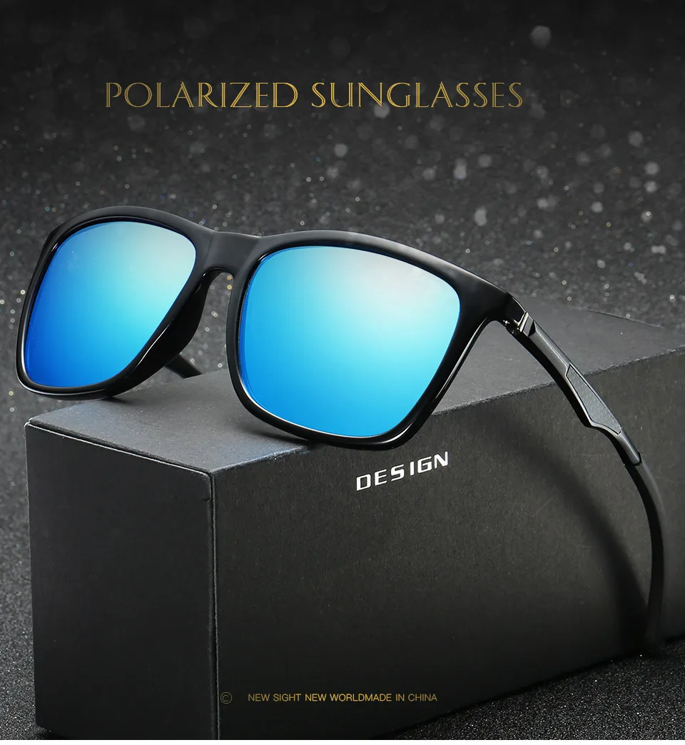 UV400 nouvelle mode Sport lunettes de soleil polarisées flash lunettes al-mg jambes Vision nocturne lunettes conduite pêche pour hommes A536285C