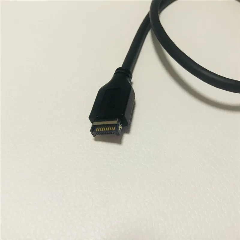 USB 31 Tip C - E Tip E adaptör konnektörü Veri Uzatma Kablosu Ön panel için braket ile 50cm9336641