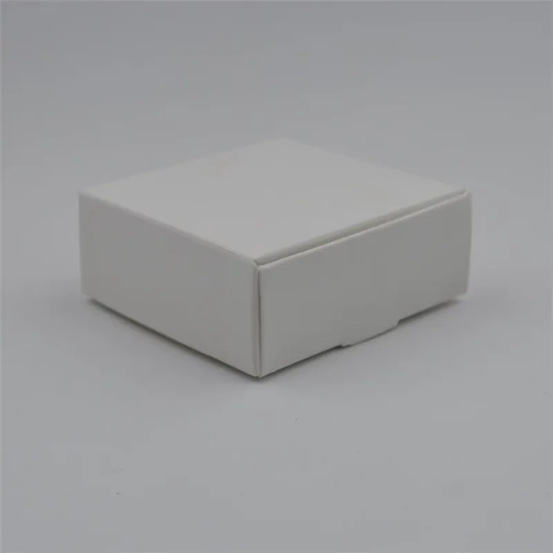 ロット21サイズホワイトペーパーギフトボックス小さな白い石鹸包装箱ホワイトジュエリークラフトペーパーボックスウェディングキャンディボックス184S