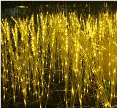 Neue Weizensämling LED-Lampendekoration Reed-Lampendekoration im Freien Weihnachtsbeleuchtung Bodenlicht 259y