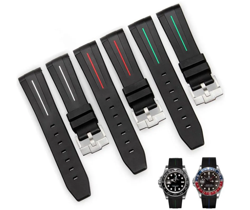 GIFT TOOL band QUALITY 20MM SIZE SOFT RUBBER STRAP FOR SUB GMT 116610LN 116719 116710 116610 WATCH BRACELET BAND PARTS ACCESS231m