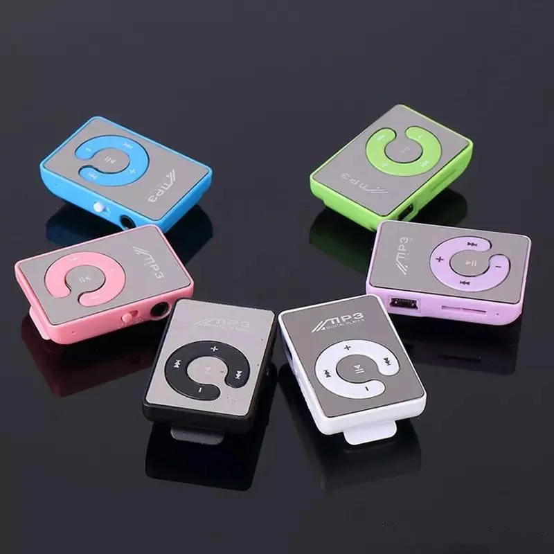 2017 New Mini Clip USB Digital Mp3 Music Player Sport MP3 With Micro SD TF Card Slot MP3 Player  Only a player without USB  
