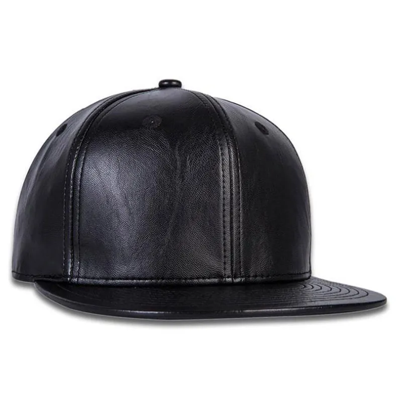 Słoneczna czapka skórzana materiał Snapback bliżej płaskiego brzegi na zewnątrz regulowany unisex rozmiar tenisowy hip-hop popularny baseball baseball SP249Q