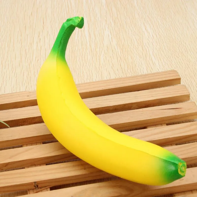 Squishy Banana 18cm Yellow Squishy Super Squeeze Slow Rising Kawaii Squishies Simulation Fruit Bread Kid Toy Decompression Toy