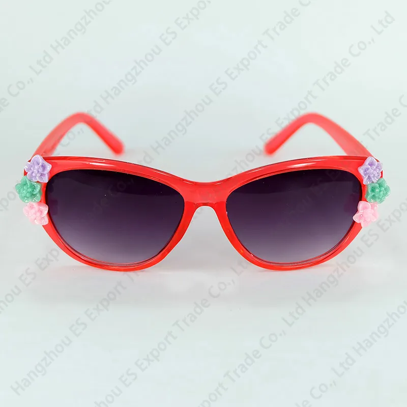 Ojo de gato barroco Gafas de sol para niños con flores Gafas de sol para niños Chica Bonita Sombra Gafas UV400 es Whole264Z