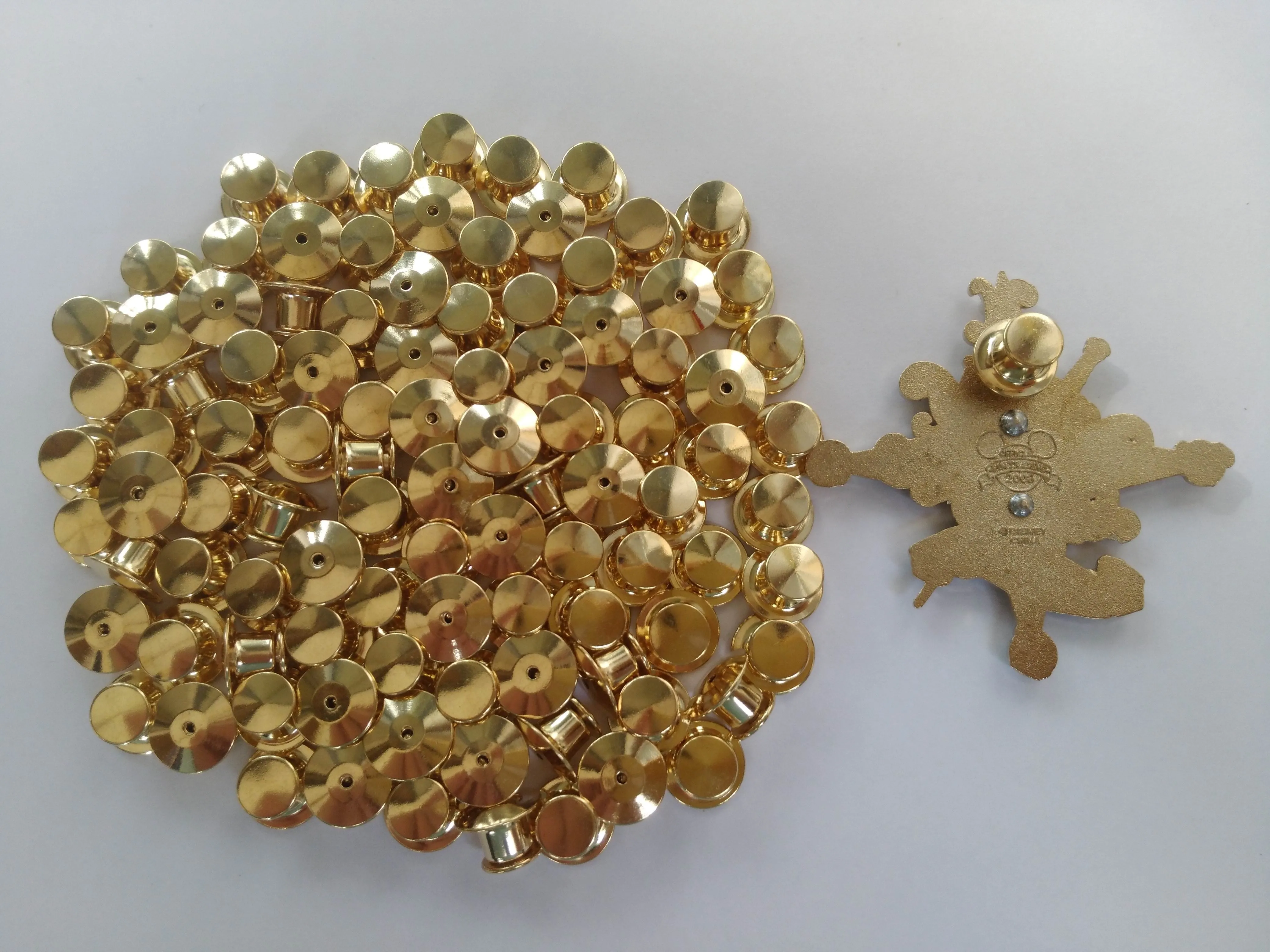 Goldsilver for Milital Police Club Jewelry Hatbrass Lapel Locking Pin Keepers Backs Savers Holders Locks locks clutc227k