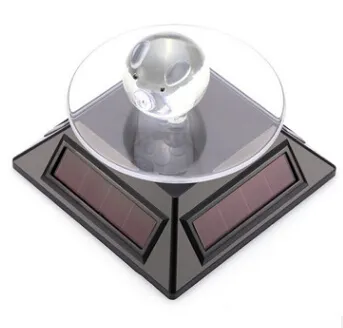 Plate-forme d'affichage de bijoux Stand d'exposition Solaire Présentoir rotatif automatique Plaque de table tournante pour mobile MP4 Montre bijoux V2060
