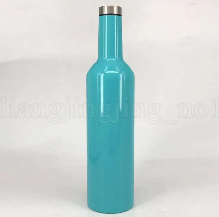 750ML Vacuum Wine Bottle Stainless Steel Flask Double Wall Insulated Beer Wine Glasses Travel Water Bottle Mugs Kids Cup OOA5872