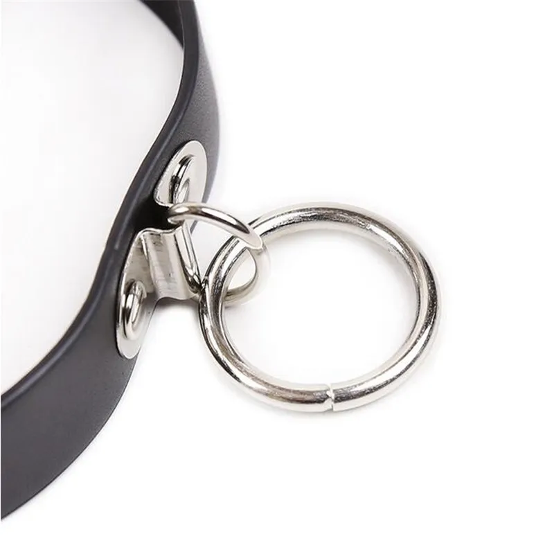 Collier en cuir gay BDSM Sexy Laisse Anneau Chaîne Esclave Bondage Jouets Érotiques Jeu de Rôle Érotique Fétiche Collier Sex Toys Pour Couples Sexo Y18102405